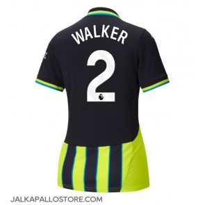 Manchester City Kyle Walker #2 Vieraspaita Naisten 2024-25 Lyhythihainen